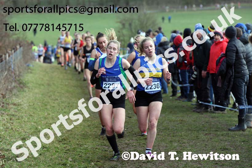 Womens under-17s 2019 British Athletics Inter Counties Cross Country, Prestwood Hall, Loughborough. Photo:  David T. Hewitson/Sports for All Pics